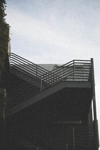 an outdoor stairway 