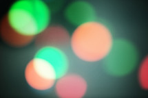 colored bokeh Christmas lights 