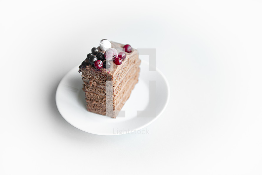 chocolate cake slice 