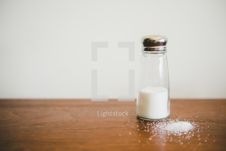 spilt table salt