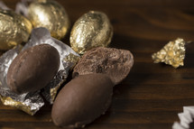 foil wrapped chocolate eggs 