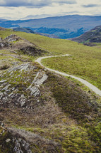 trail through Scotland highlands 