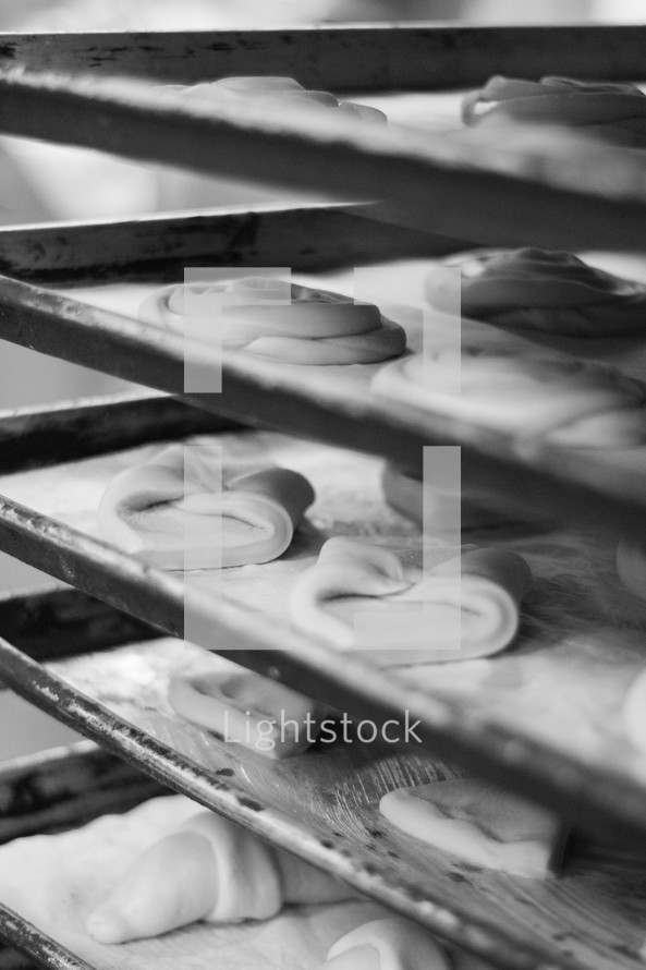 dough in a bakery 