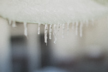 Frozen icicles