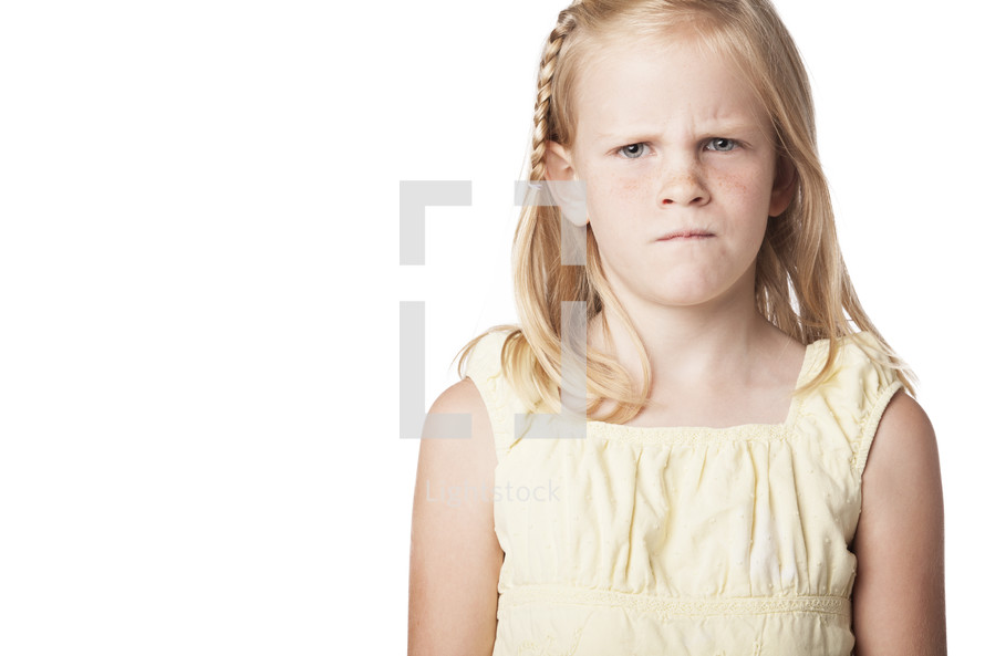 angry little girl 