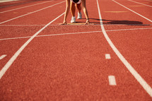 runner on a track