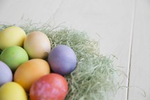 nest of Easter eggs 