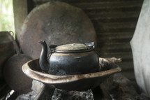 Rustic tea pot.