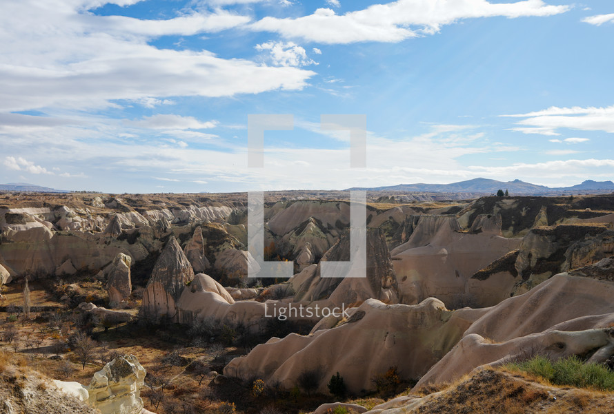 Landscape in Cappadocia Turkey