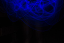 swirling blue light