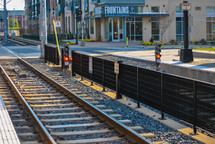 train tracks downtown 