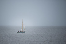 sailing on an overcast day 