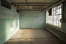 abandoned concrete room 