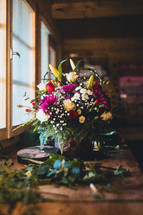 Beautiful bouquet of flowers, flower arrangement gift