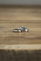 Two men's wedding rings