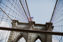 support cables in the Brooklyn Bridge 