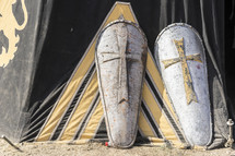 crosses on shields 