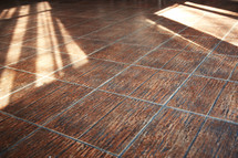 sunlight on a wood floor 