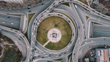 traffic aerial view