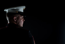 side profile of a marine 