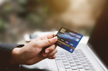 paying with a credit card online 