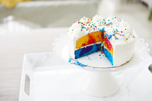 rainbow birthday cake 