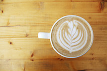 design in creamer in coffee 