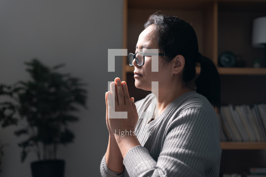 Woman praying