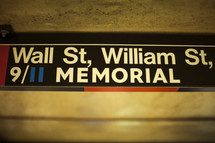 9/11 memorial sign