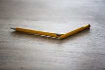 a broken pencil 