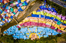 colorful painted roofs 