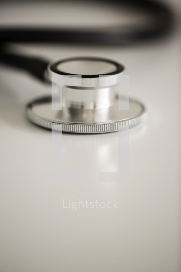 stethoscope on white background 