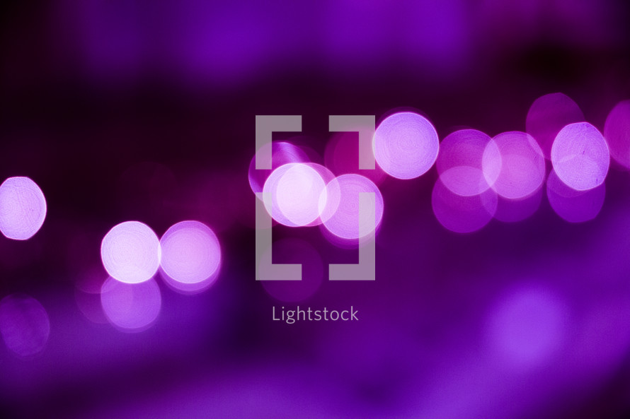 purple bokeh lights
