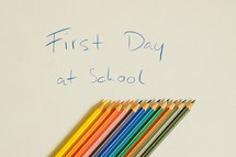 First Day at School 