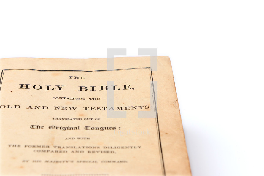 Title page of the Holy Bible 
