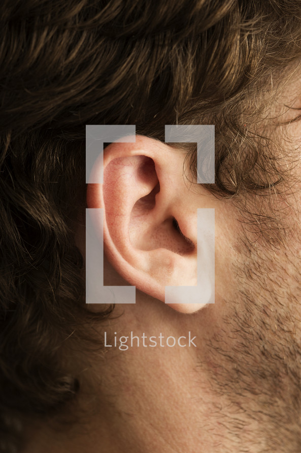 a man's ear 