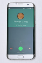 Whatsapp Call Another Coffee Concept on Smartphone
