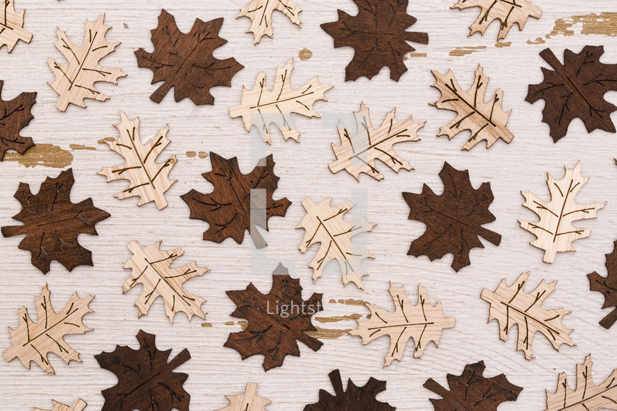 wooden leaf cutouts 