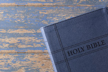 Bible on a blue background 
