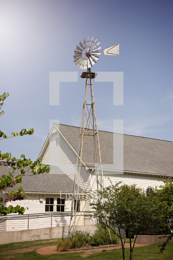 windmill and farmhouse 