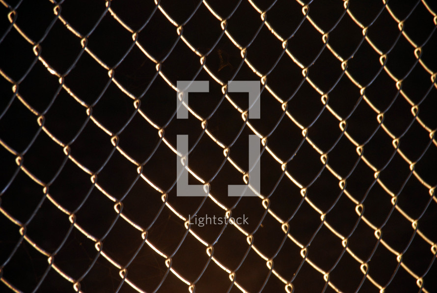 chain linked fence background  