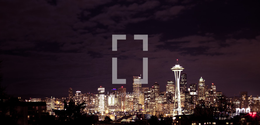 Seattle Skyline at night 