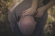 A man getting a massage