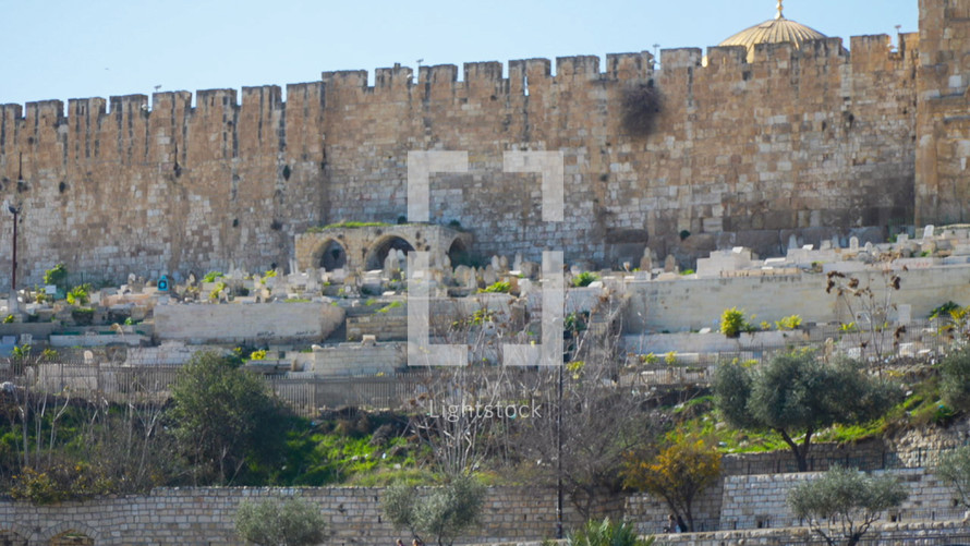 Old Wall City in Jerusalem 
