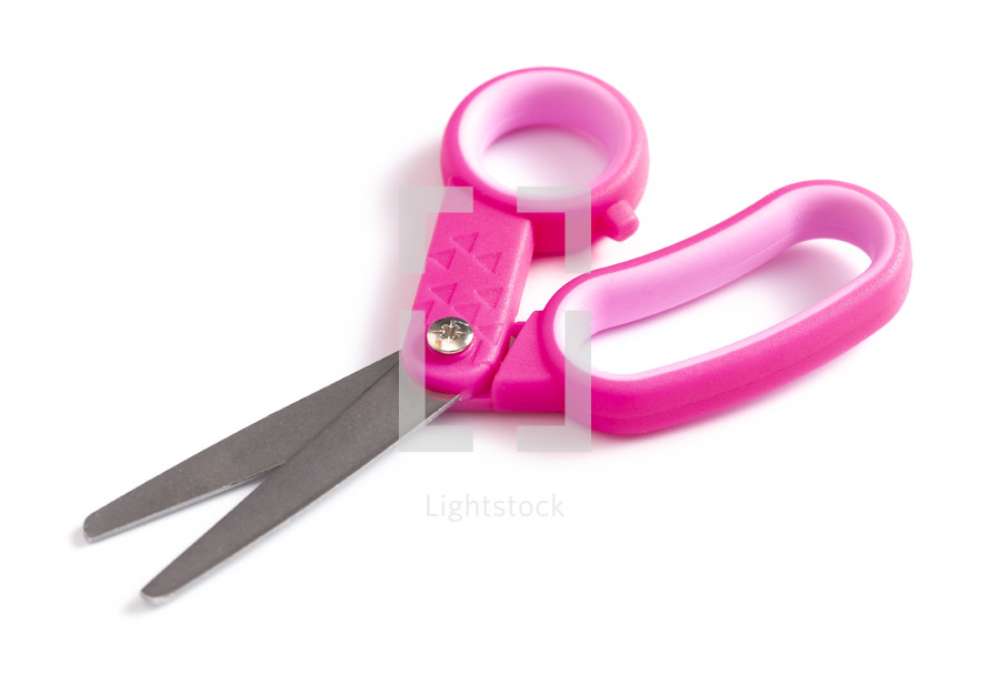 scissors on a white background 