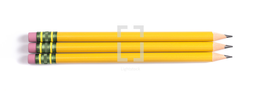 sharpened pencils  