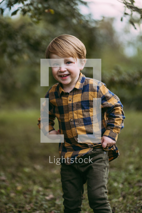 portrait of a little boy 
