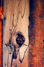 glowing burnt wood and nails 