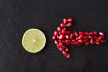 lime and pomegranate 