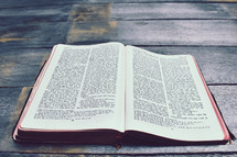 pages of an opened Bible 